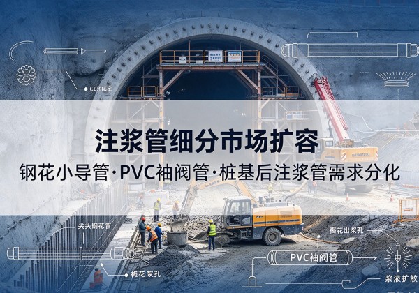 海东注浆管细分市场扩容，隧道钢花小导管、PVC 袖阀管、桩基后注浆管需求分化